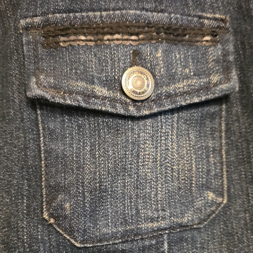 Bandolino Dark Blue Jean Jacket - Picture 4 of 5